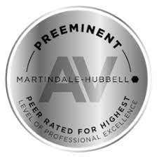 AV Preeminent- Peer Rated for Highest Level of Professional Excellence